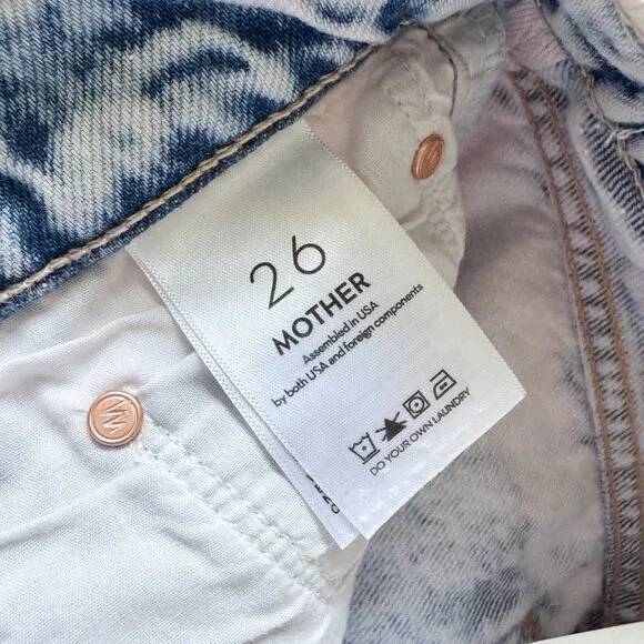 Mother Denim Pink Wash High-Waisted Rider Ankle Jeans Size 26 NWT - Picture 5 of 15